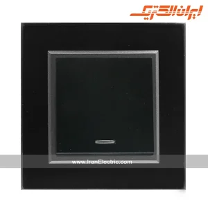 کلید یک پل برلیان کریستال مشکی ایران الکتریک