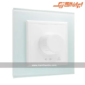 کلید دیمر برلیان کریستال سفید ایران الکتریک