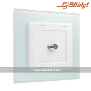 پریز آنتن SAT برلیان کریستال سفید ایران الکتریک