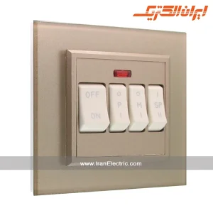 کلید کولر برلیان کریستال بژ ایران الکتریک