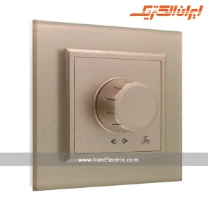 کلید دیمر برلیان کریستال بژ ایران الکتریک