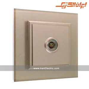 پریز آنتن TV برلیان کریستال بژ ایران الکتریک