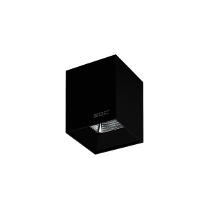 چراغ سقفی روکار کیوب بدنه مشکی 15 وات EDC
