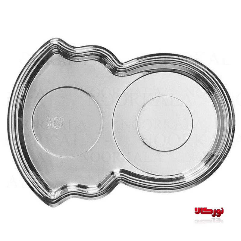 سینی زیر سماوری طرح طاووس نگار