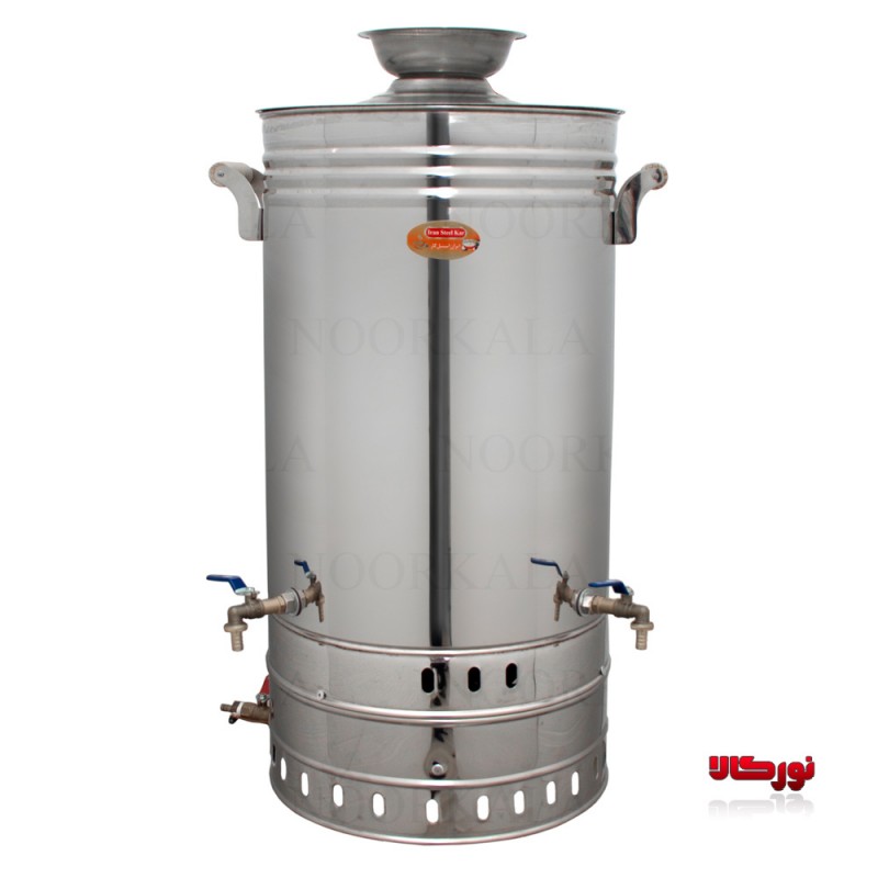سماور گازی صنعتی 120 لیتری ایران استیل کار