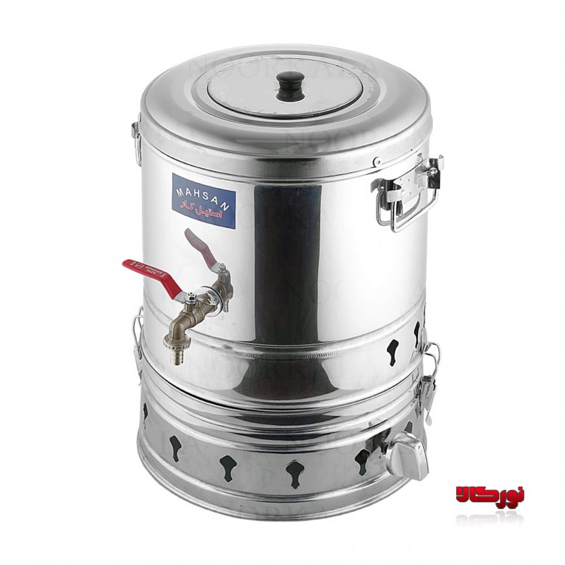 سماور گازی صنعتی 40 لیتری ترموکوبل دار مهسان استیل کار