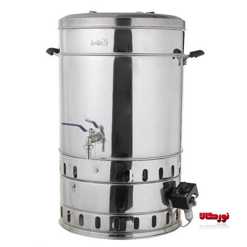 سماور گازی صنعتی 40 لیتری ترموکوبل دار دنیای استیل