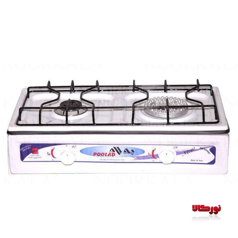 اجاق گاز رومیزی دو شعله 2000 آذرین پولاد