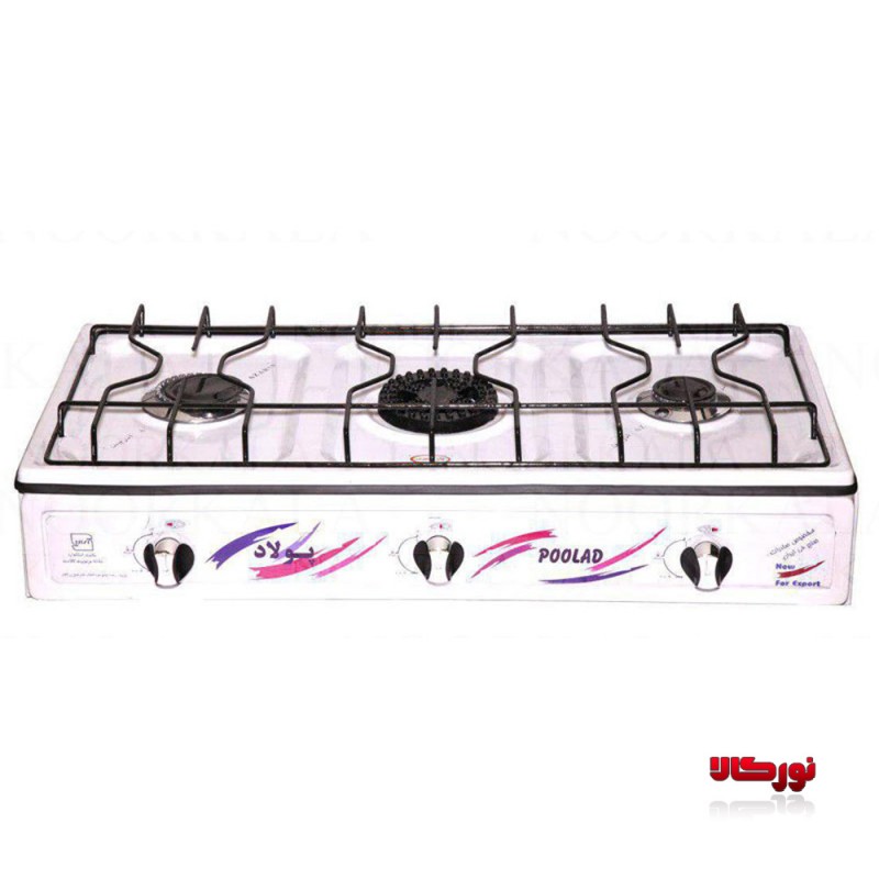 اجاق گاز رومیزی سه شعله 2000 آذرین پولاد
