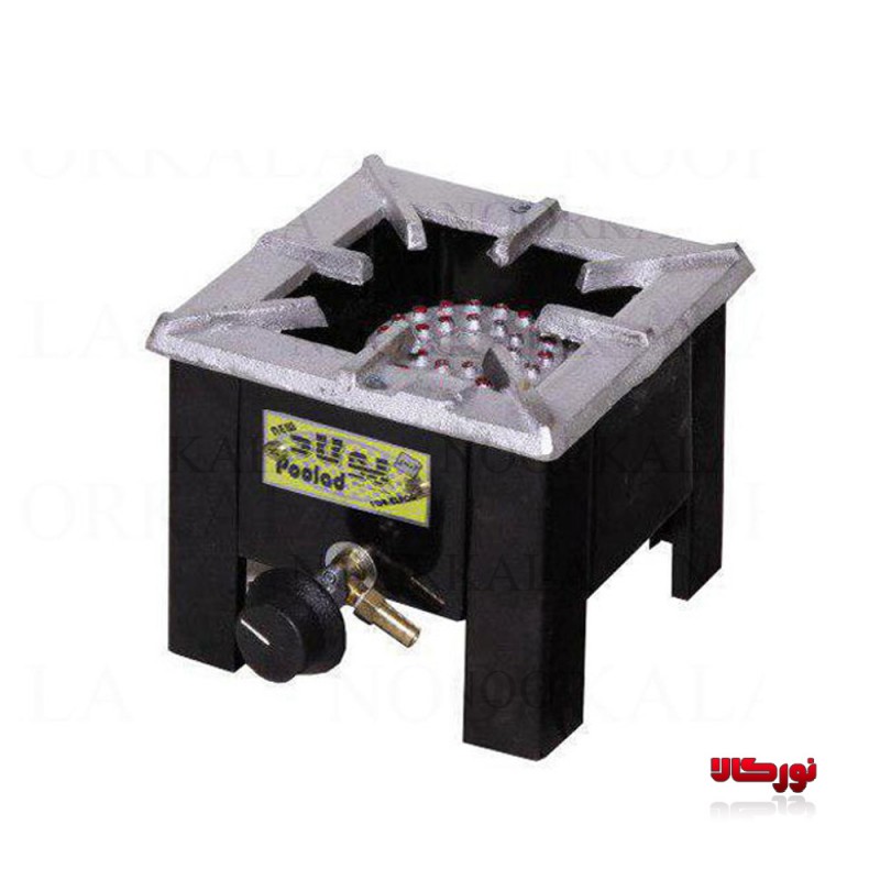 اجاق گاز پلوپزی تک شعله 30 آذرین پولاد