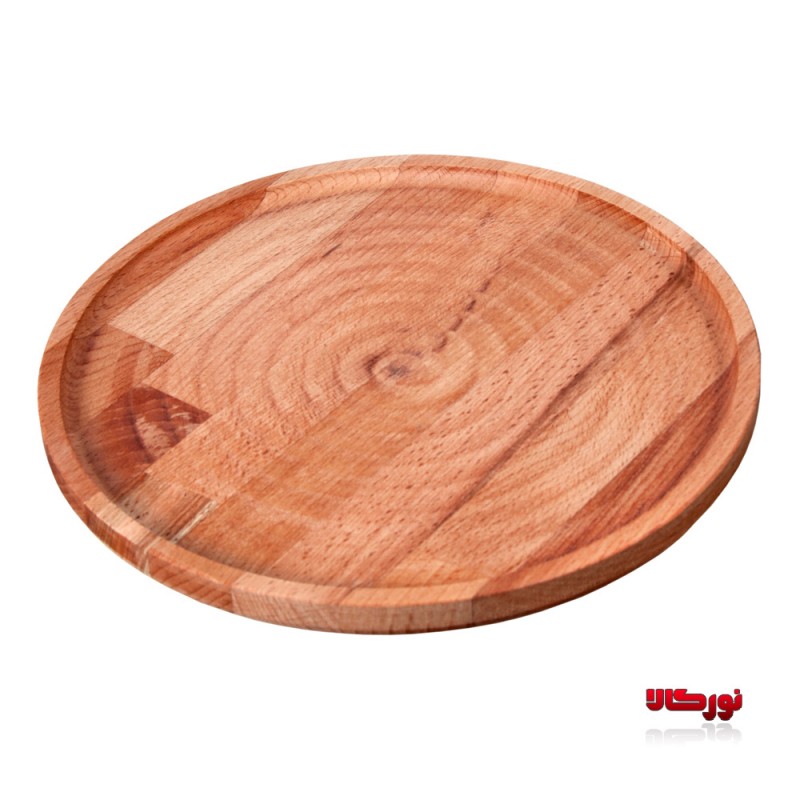 بشقاب چوبی گرد