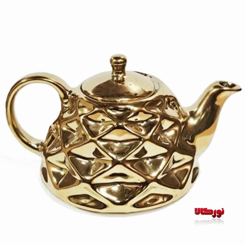 قوری چینی طلایی آناناسی