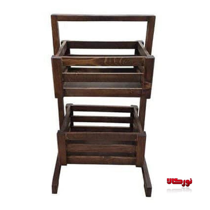 سبد سیب زمینی پیاز 2 طبقه چوب روس