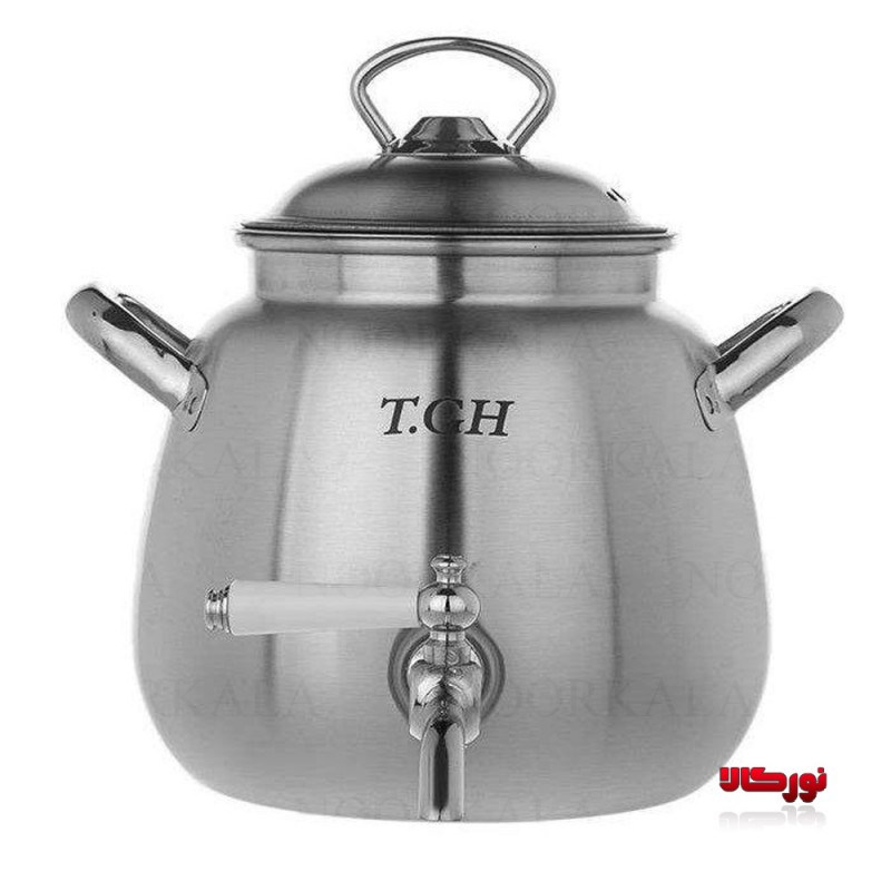 سماور روگازی 3002 استیل تابناک قیطاسی