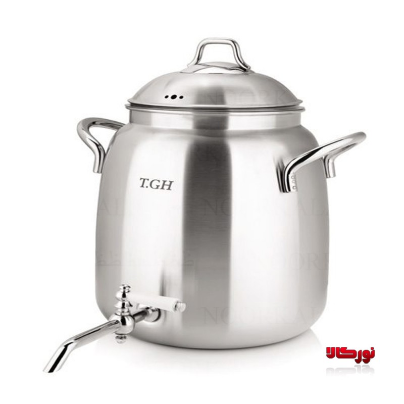 سماور روگازی 1070 استیل تابناک قیطاسی