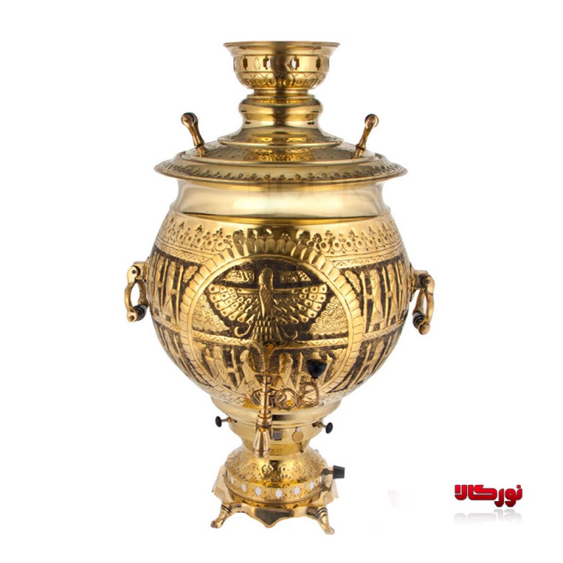 سماور گازی 50 لیتری قلم کاری ایران نیکل