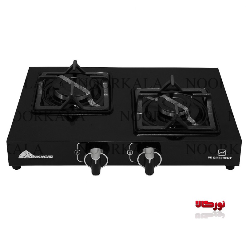 اجاق گاز رومیزی دو شعله فندک دار آتشگر مدل 229