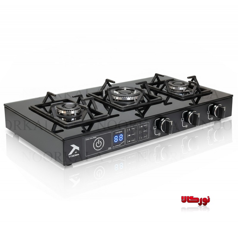 اجاق گاز رومیزی سه شعله فندک دار آتشگر مدل 338