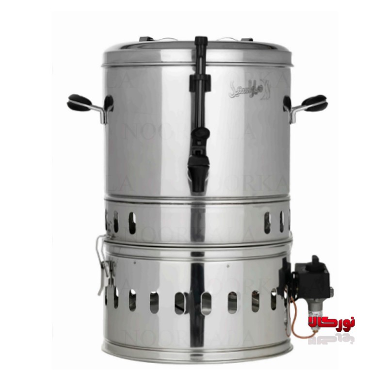 سماور گازی صنعتی 6 لیتری ترموکوبل دار دنیای استیل