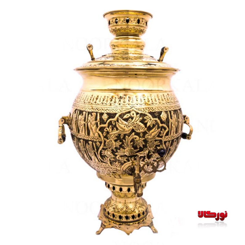 سماور برقی 50 لیتری قلم کاری ایران نیکل