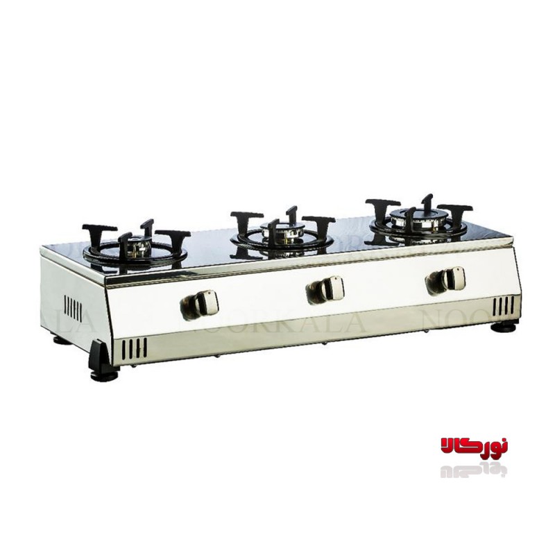 اجاق گاز رومیزی سه شعله ترموکوبل دار دنیای استیل