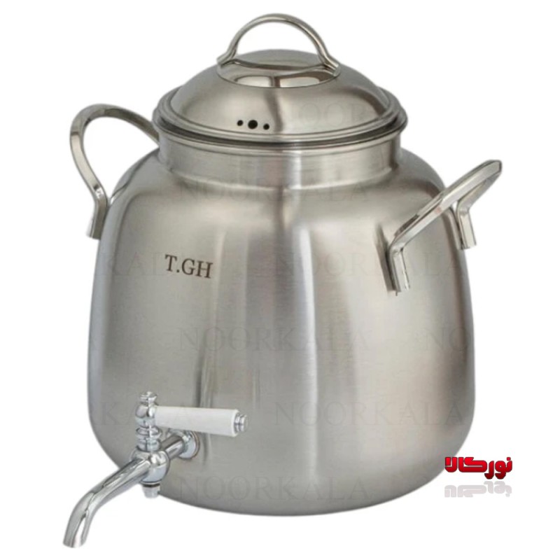 سماور روگازی 9002 استیل تابناک قیطاسی