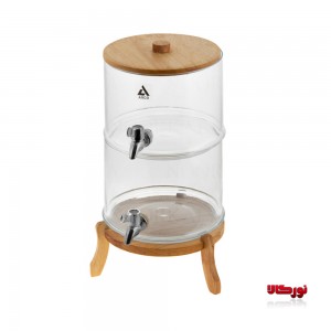 کلمن شیشه ای دو طبقه چوبی آرکو