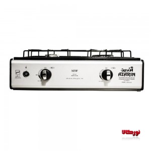 اجاق گاز رومیزی دو شعله 1000 فندک دار آذرین پولاد