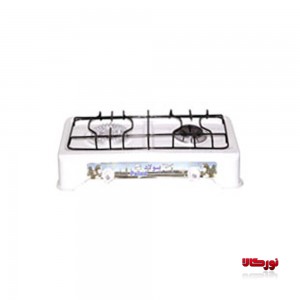 اجاق گاز رومیزی دو شعله پرسی لعاب آذرین پولاد