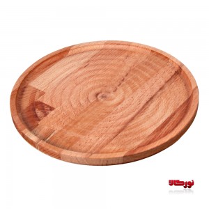 بشقاب چوبی گرد