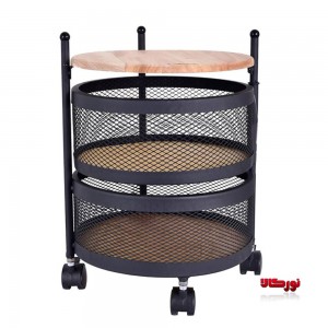 سبد سیب زمینی و پیاز توری 2 طبقه گرد