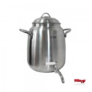 سماور روگازی 1010 استیل تابناک قیطاسی