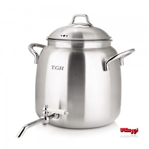 سماور روگازی 1070 استیل تابناک قیطاسی