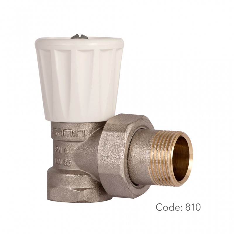 شیر رادیاتور برنجی 800 سامین در سایز ۳/۴ اینچ با تنوع دسته