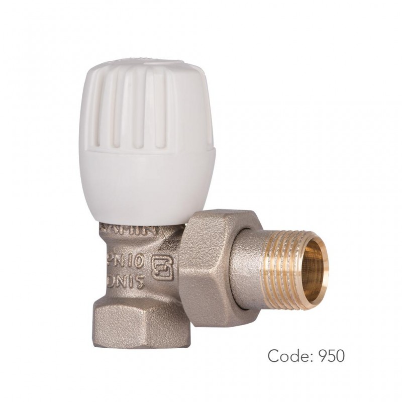 شیر رادیاتور برنجی 900 سامین در سایز ۱/۲ اینچ با تنوع دسته