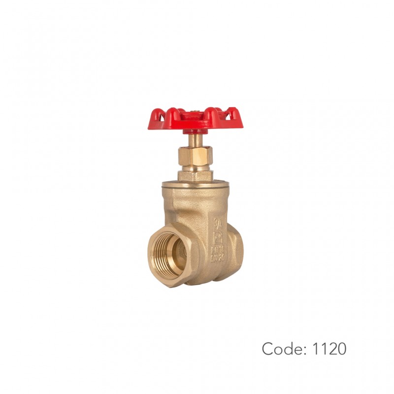 شیر کشویی برنجی 1120 سامین در سایز ۳/۴ اینچ