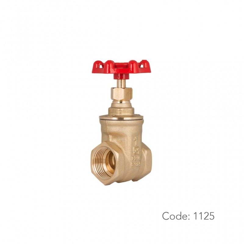 شیر کشویی برنجی 1125 سامین در سایز ۱ اینچ