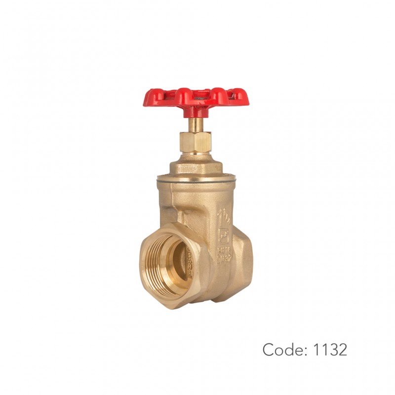 شیر کشویی برنجی 1132 سامین در سایز ۱/۴و۱ اینچ