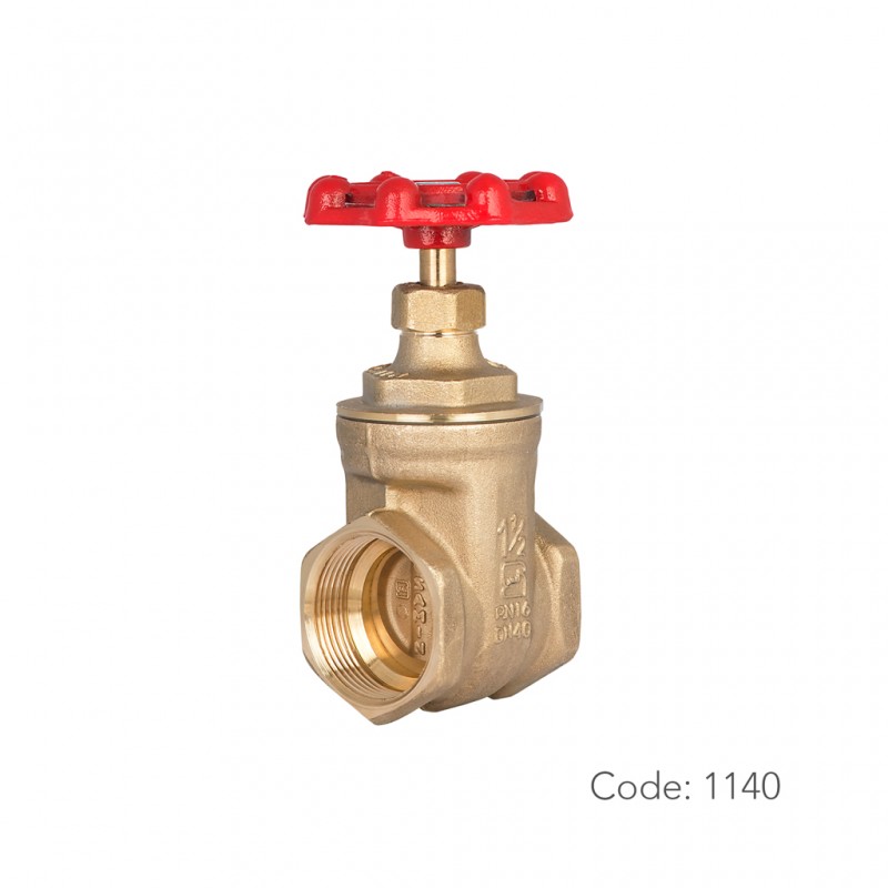 شیر کشویی برنجی 1140 سامین در سایز ۱/۲و۱ اینچ