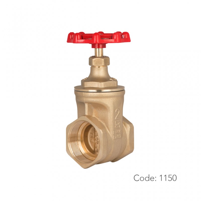 شیر کشویی برنجی 1150 سامین در سایز ۲ اینچ