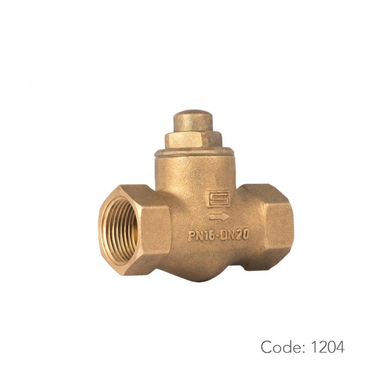 شیر یکطرفه واشری برنجی ۱۲۰۴ سامین در سایز ۳/۴ اینچ