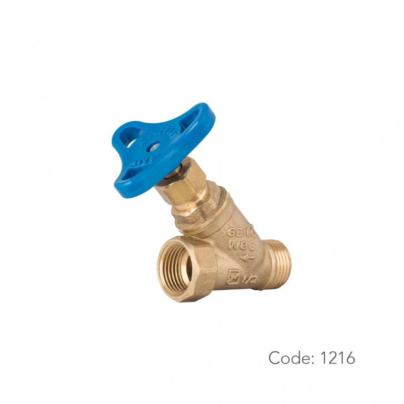 شیر واشری مورب برنجی ۱۲۱۶ سامین در سایز ۱/۲ اینچ