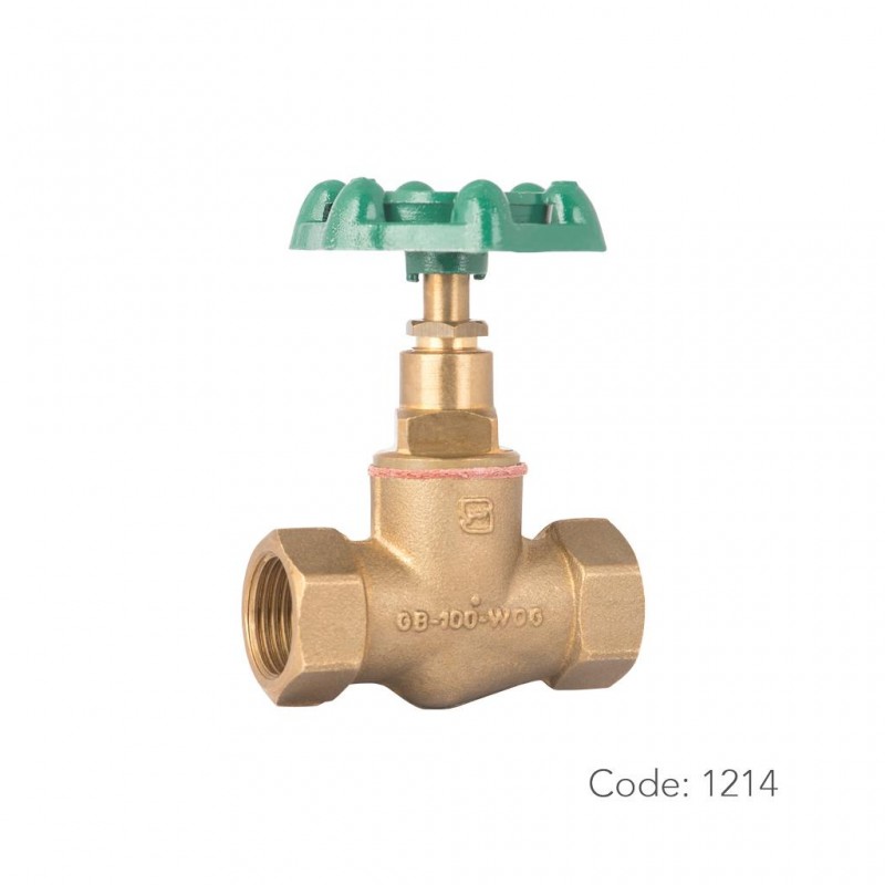 شیر واشری برنجی ۱۲۱۴ سامین در سایز ۱/۲ اینچ