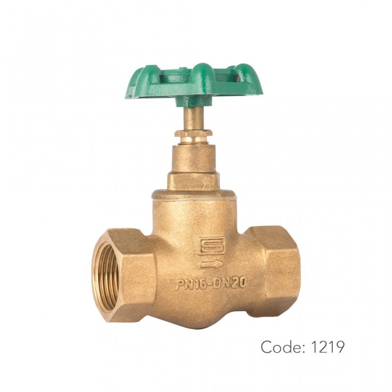 شیر واشری برنجی ۱۲۱۹ سامین در سایز ۳/۴ اینچ