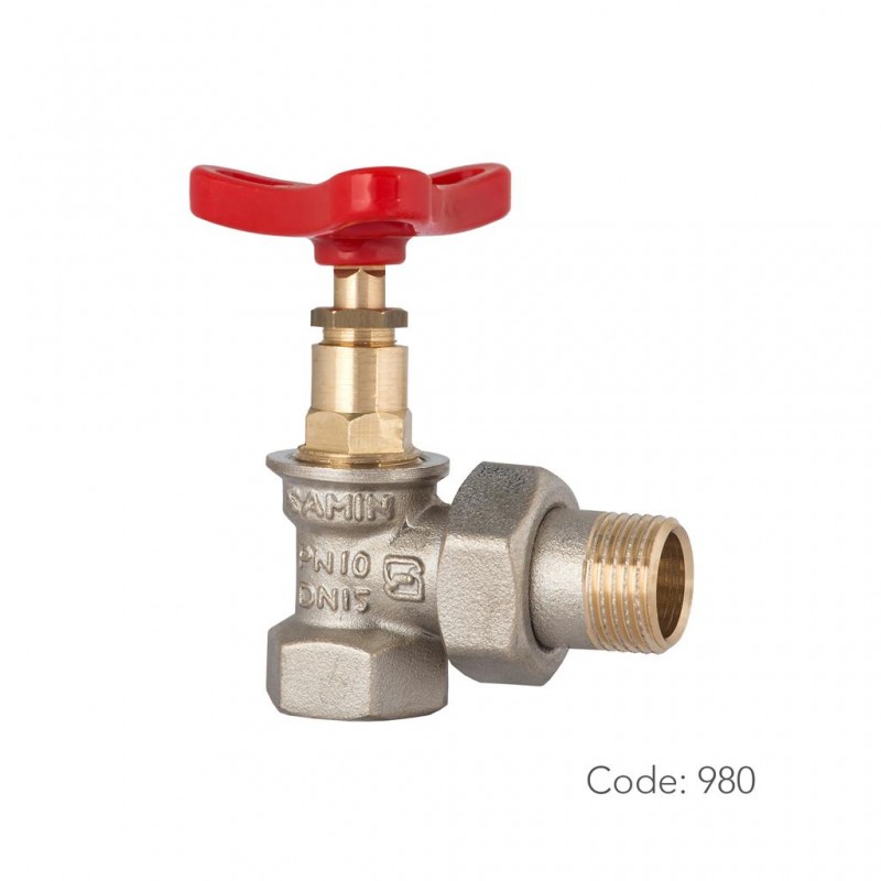 شیر فن کوئل برنجی 980 سامین در سایز ۱/۲ اینچ با تنوع دسته