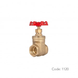 شیر کشویی برنجی 1120 سامین در سایز ۳/۴ اینچ