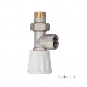 شیر رادیاتور برنجی 700 سامین در سایز ۱/۲ اینچ با تنوع دسته