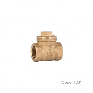 شیر یکطرفه واشری برنجی ۱۲۰۱ سامین در سایز ۱/۲ اینچ