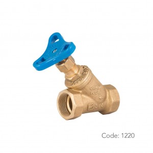 شیر واشری مورب برنجی ۱۲۲۰ سامین در سایز ۳/۴ اینچ