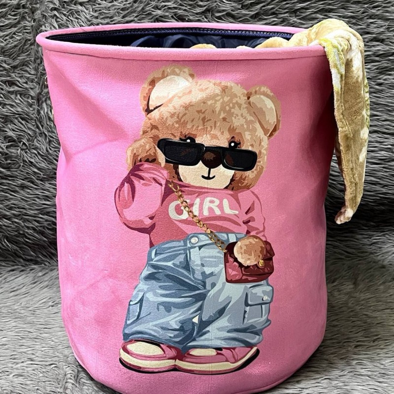 باکس لباس و اسباب بازی (تدی صورتی)